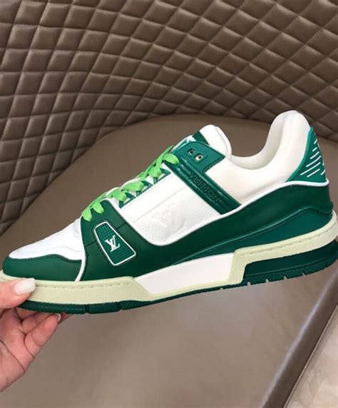 lv schoenen groen|Louis Vuitton LV Trainer Green Men's .